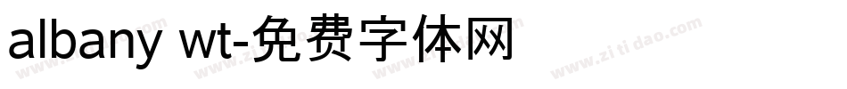 albany wt字体转换
